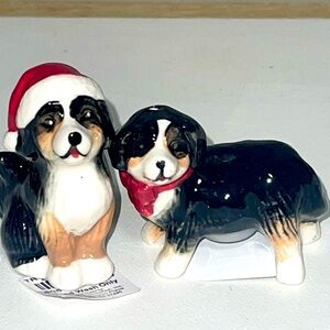 NWT- Christmas St. BernardBernard salt and pepper set
